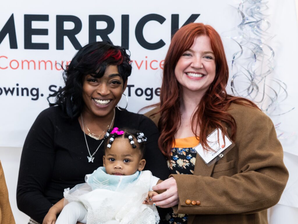 Marissa and Briana with Briana’s child at Merrick